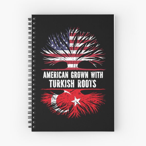 Item preview, American Grown with Turkish Roots USA Flag designed and sold by CosmoKitsch.
