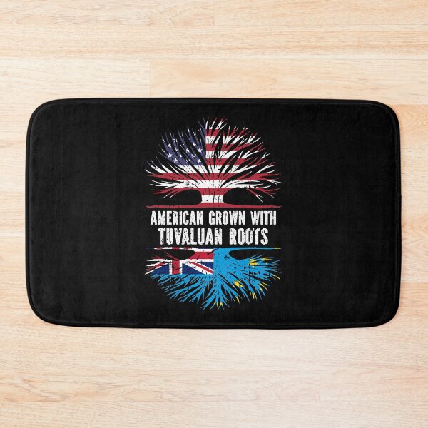 Item preview, American Grown with Tuvaluan Roots USA Flag designed and sold by CosmoKitsch.