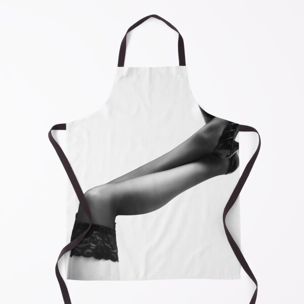 Item preview, Get a leg up funny woman in stockings black and white photograph designed and sold by Astrid Arkhangelsky.