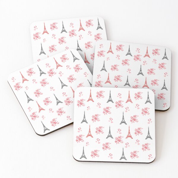 Item preview, Paris Love Pattern – Eiffel Tower & Roses Seamless Design designed and sold by RitaRuni1992.