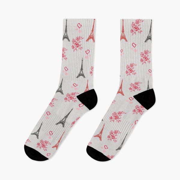 Item preview, Paris Love Pattern – Eiffel Tower & Roses Seamless Design designed and sold by RitaRuni1992.