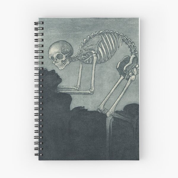 Item preview, Symbolist Drawing Vintage Skeleton Figure Study for Gothic Art Lovers designed and sold by RickE.