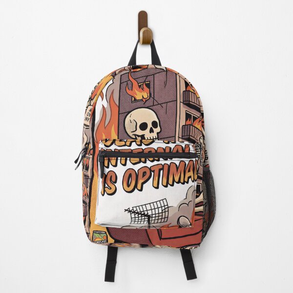 Item preview, This Is Fine Skeleton Coffee Burnout Meme Comic Art designed and sold by DraftAndDoneArt.