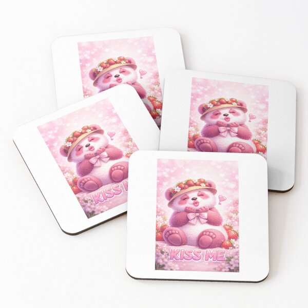 Item preview, Kıss Me strawberry panda designed and sold by MBU&D.