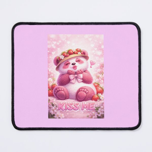 Item preview, Kıss Me strawberry panda designed and sold by MBU&D.
