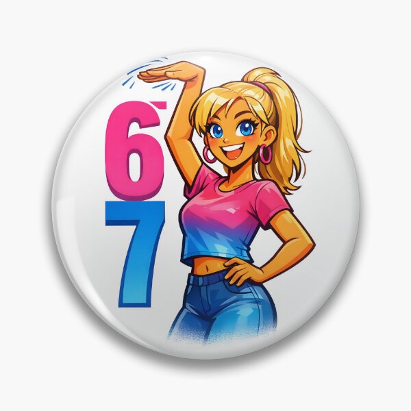 Item preview, 67 Funny Height Meme Print – Modern Pop Culture Illustration designed and sold by Echo Trend Prints.