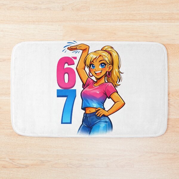 Item preview, 67 Funny Height Meme Print – Modern Pop Culture Illustration designed and sold by Echo Trend Prints.