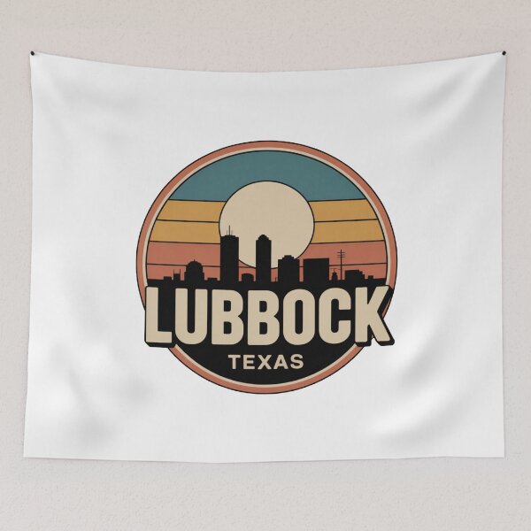 Item preview, Lubbock Texas: Sunset Skyline Large Centered Moon designed and sold by CircinusStore.