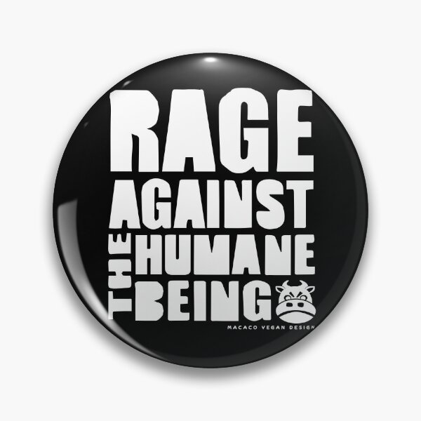 Item preview, 'Rage Against The Machine' vegan style! - White lettering designed and sold by Macaco-Vegan-Design.