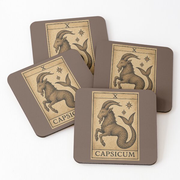 Item preview, tarot card astrological interstellar horoscope capricorn zodiac sign constellation designed and sold by funkyfrogz.