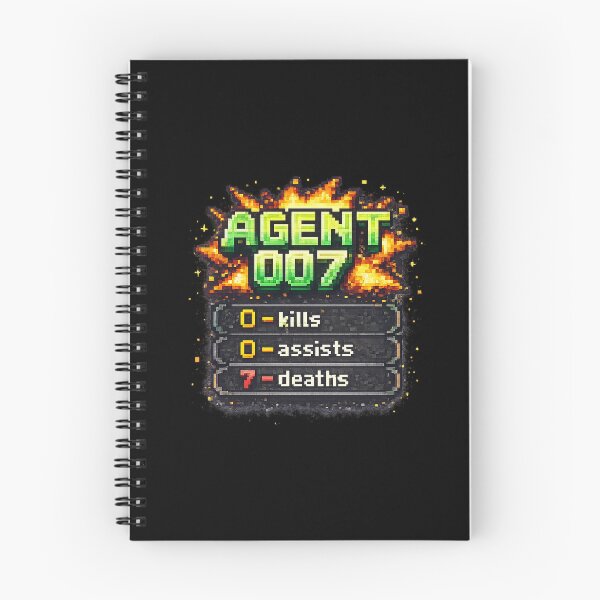 Item preview, Agent 007 Gaming Meme Fail Stats designed and sold by AlvelinaCP.