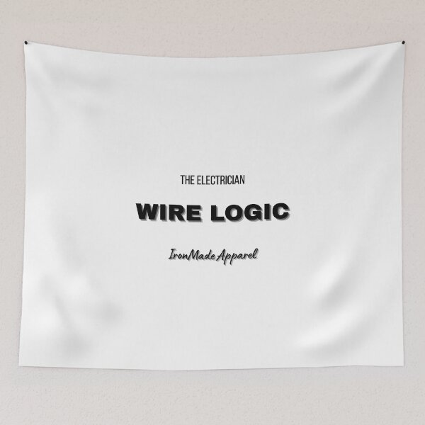 Item preview, WIRE LOGIC Electrician T-Shirt – Smart Wiring Humor Tee for Electricians, Linemen & Electrical Pros designed and sold by IronMade Apparel.