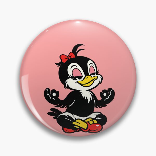 Item preview, She does yoga as a sassy bird, 1940s rubber hose animation duck designed and sold by StudioMisbelief.