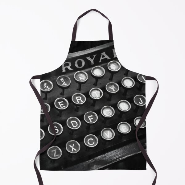 Item preview, A clean, well lighted place, Royal typewriter writer's author's black and white vintage photographic art print designed and sold by Astrid Arkhangelsky.