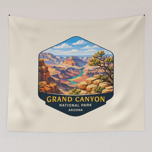 Item preview, Grand Canyon National Park, Vintage Travel T-shirt designed and sold by Gideon Emmerich.