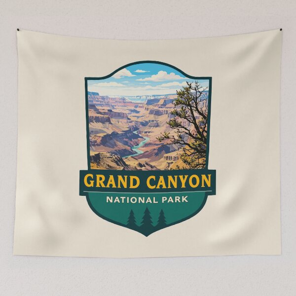 Item preview, Grand Canyon National Park Arizona Retro Badge designed and sold by Gideon Emmerich.