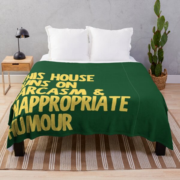 Item preview, This House Runs On Sarcasm & Inappropriate Humour designed and sold by MariePopPrints.