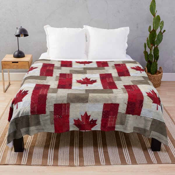 Item preview, Patchwork Quilt Canadian Flag designed and sold by TackyTime.