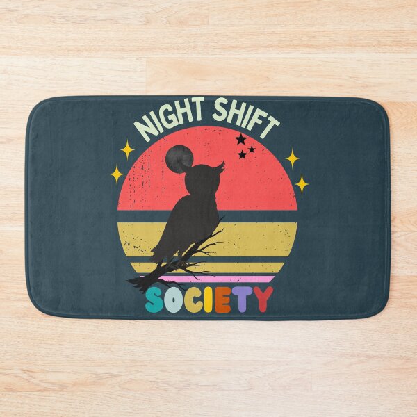 Item preview, Night Shift Society Owl – Retro Vintage Nocturnal Aesthetic 80s Sunset Grunge Night Owl Club T-Shirt designed and sold by HOUSE OF TIST.