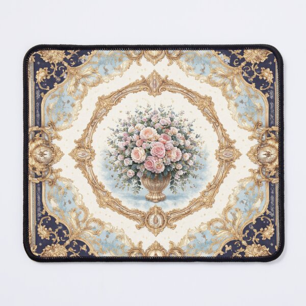 Item preview, Luxury Royal Floral Baroque Design | Elegant Vintage Gold Blue Pattern designed and sold by Purti123.