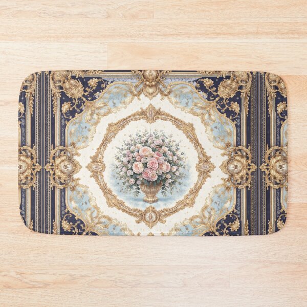 Item preview, Luxury Royal Floral Baroque Design | Elegant Vintage Gold Blue Pattern designed and sold by Purti123.