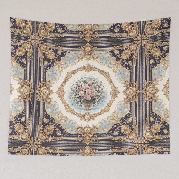 Item preview, Luxury Royal Floral Baroque Design | Elegant Vintage Gold Blue Pattern designed and sold by Purti123.