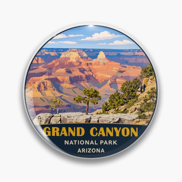 Item preview, Grand Canyon National Park Arizona Retro Badge designed and sold by Gideon Emmerich.