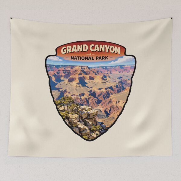 Item preview, Grand Canyon National Park Arizona Retro Badge designed and sold by Gideon Emmerich.