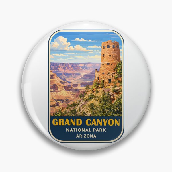 Item preview, Grand Canyon National Park Arizona Retro Badge designed and sold by Gideon Emmerich.