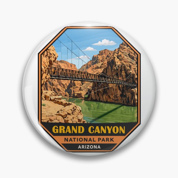Item preview, Grand Canyon National Park Arizona US Retro Badge designed and sold by Gideon Emmerich.