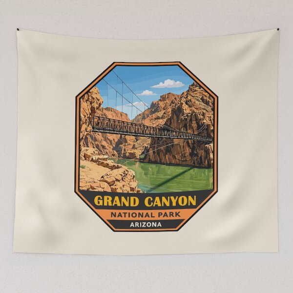 Item preview, Grand Canyon National Park Arizona US Retro Badge designed and sold by Gideon Emmerich.
