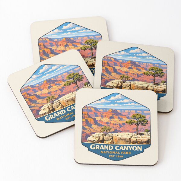 Item preview, Grand Canyon National Park Arizona US Retro Badge designed and sold by Gideon Emmerich.