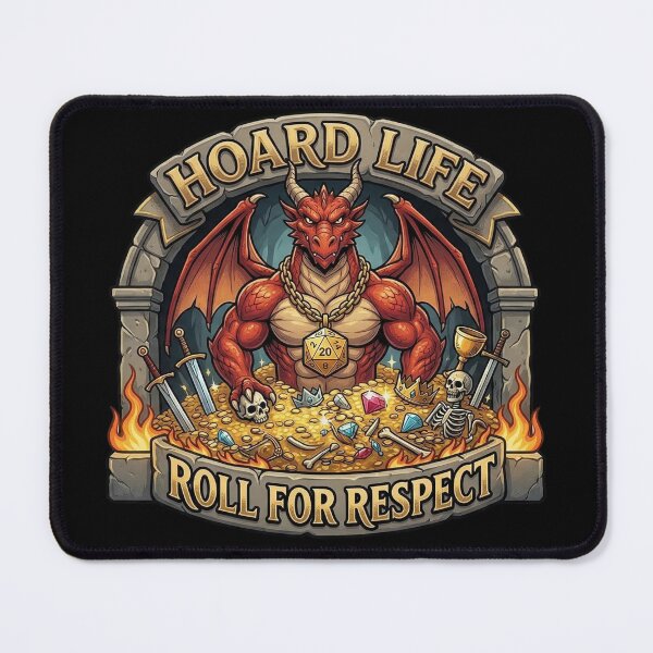 Item preview, Hoard Life: Roll for Respect Dragon designed and sold by Bunglethorpe.