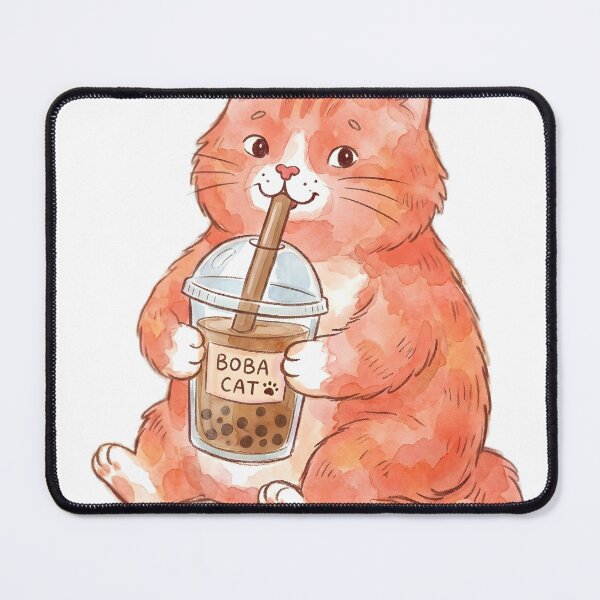 Item preview, Boba Cat designed and sold by DorpiDesign.