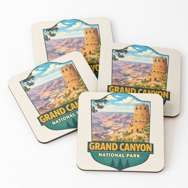 Item preview, Grand Canyon National Park Arizona US Retro Badge designed and sold by Gideon Emmerich.