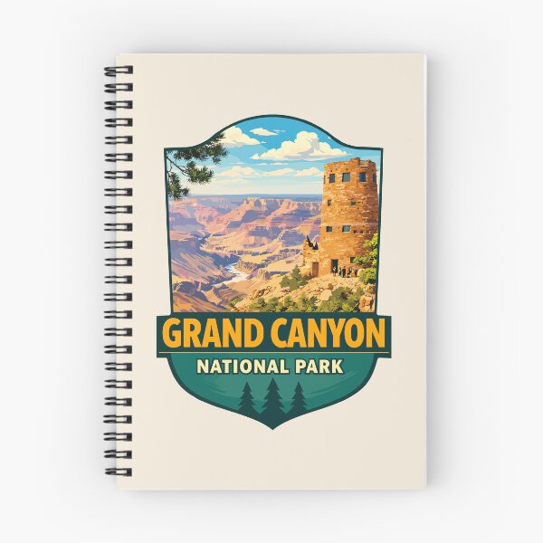 Item preview, Grand Canyon National Park Arizona US Retro Badge designed and sold by Gideon Emmerich.