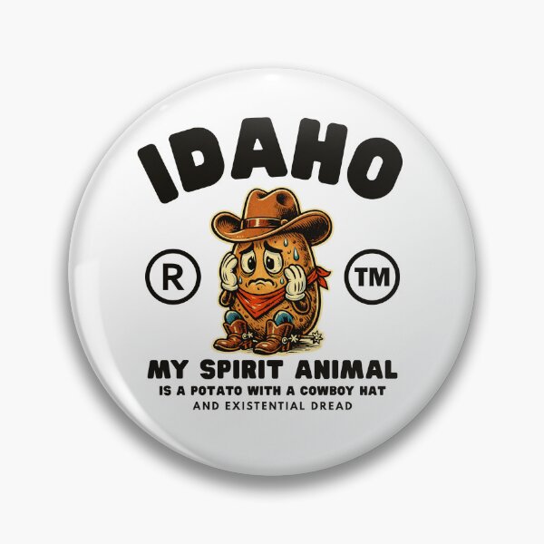Item preview, Idaho : my spirit animal is a potato with a cowboy designed and sold by Peerless-Prime.
