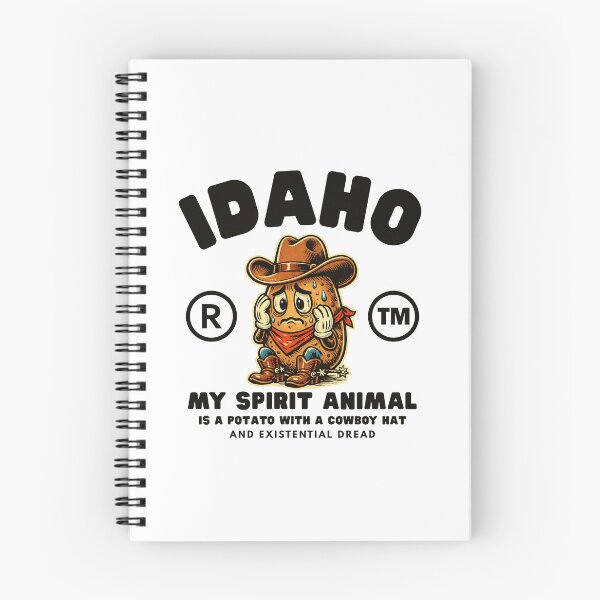 Item preview, Idaho : my spirit animal is a potato with a cowboy designed and sold by Peerless-Prime.