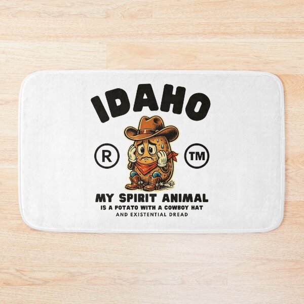 Item preview, Idaho : my spirit animal is a potato with a cowboy designed and sold by Peerless-Prime.