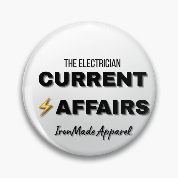 Item preview, Current Affairs Electrician T-Shirt – Funny Electrical Pun Tee for Electricians, Linemen & Skilled Trades Pros designed and sold by IronMade Apparel.