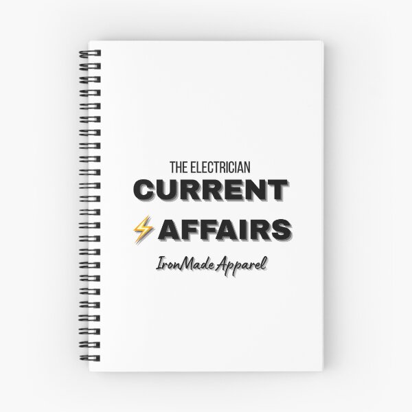 Item preview, Current Affairs Electrician T-Shirt – Funny Electrical Pun Tee for Electricians, Linemen & Skilled Trades Pros designed and sold by IronMade Apparel.
