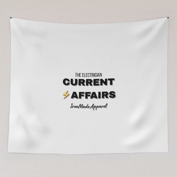 Item preview, Current Affairs Electrician T-Shirt – Funny Electrical Pun Tee for Electricians, Linemen & Skilled Trades Pros designed and sold by IronMade Apparel.