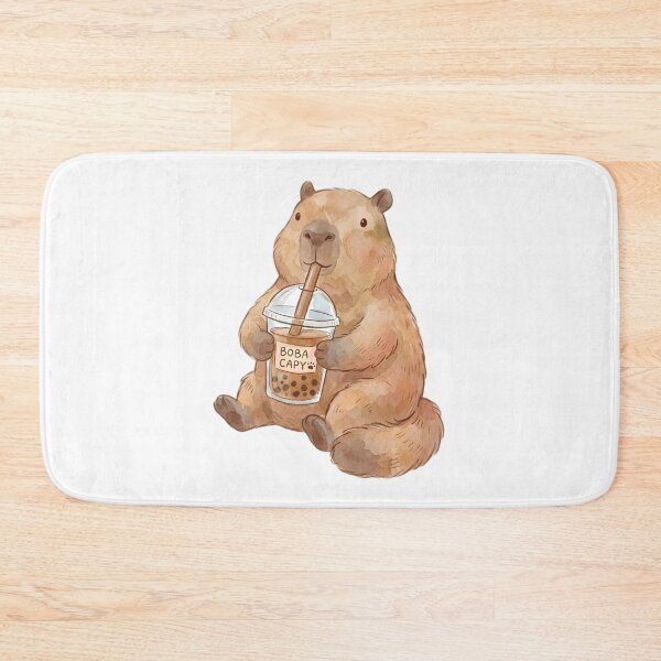 Item preview, Boba Capybara designed and sold by DorpiDesign.