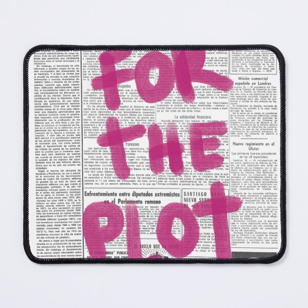 Item preview, Do it for the plot newspaper bold statement designed and sold by MadaFaCose.