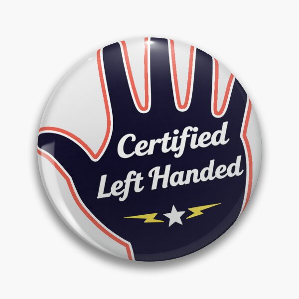 Item preview, Certified Left Handed Funny Lefty Pride Die Cut Sticker Design designed and sold by AnimalAirtistry.