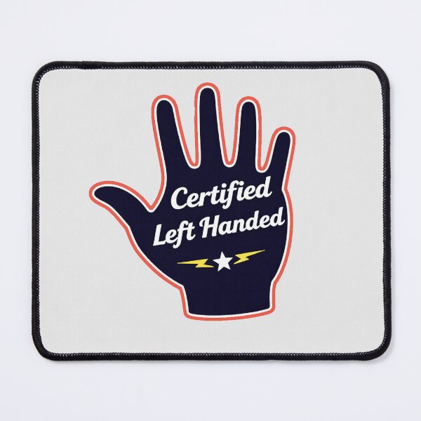 Item preview, Certified Left Handed Funny Lefty Pride Die Cut Sticker Design designed and sold by AnimalAirtistry.