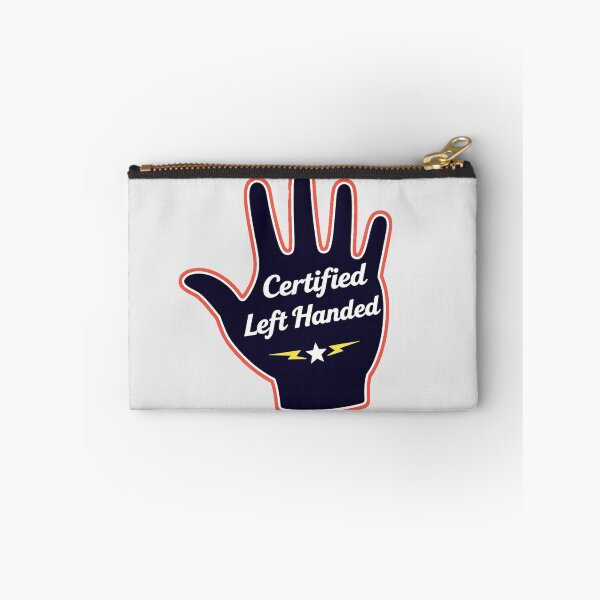 Item preview, Certified Left Handed Funny Lefty Pride Die Cut Sticker Design designed and sold by AnimalAirtistry.