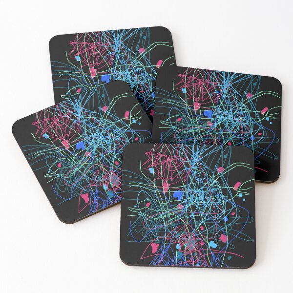 Item preview, Abstract  Scribble Art – Vibrant Doodle Lines designed and sold by Skryp-art.