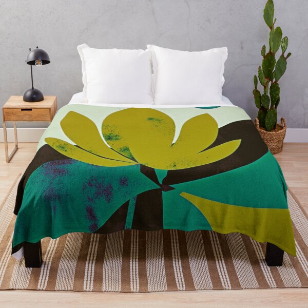 Item preview, Vintage Abstract Flower Art – Earth Tone Botanical Design designed and sold by joycrysstudio.