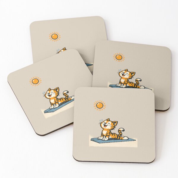 Item preview, Kitty does hot yoga designed and sold by StudioMisbelief.